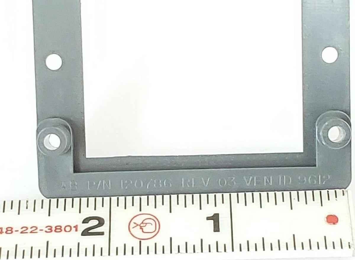 Used ALLEN BRADLY 120786 PLC HARDWARE PLASTIC BEZEL W/SCREWS