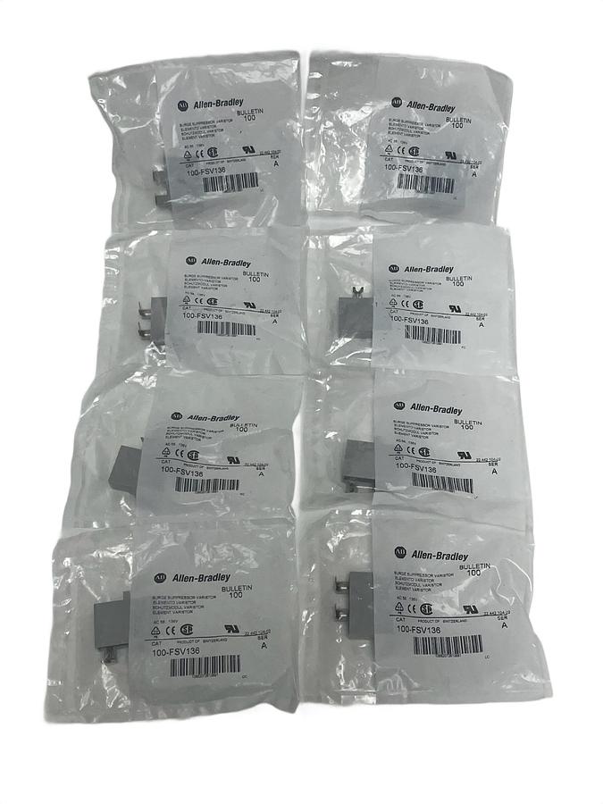 Lot of 8 Allen Bradley 100-FSV136 Ser A Surge Suppressors - NSFS