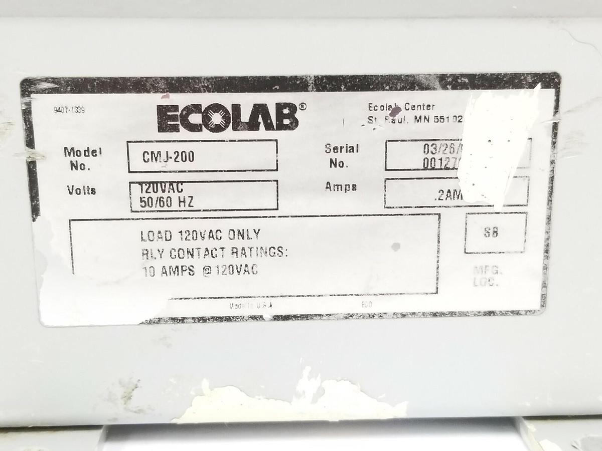 Used HOFFMANN A-664CHSCFGW ENCLOSURE 6.00X6.00X4.00 ECOLAB CONTROL MASTER JR