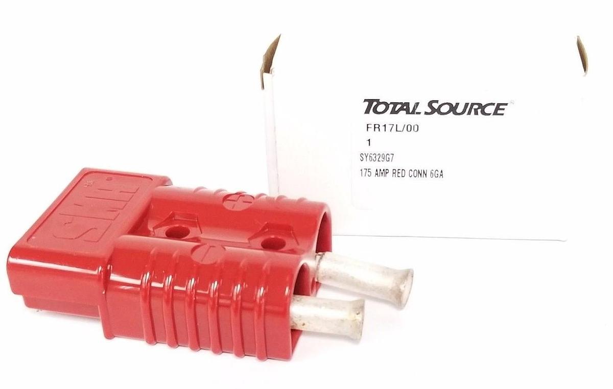 NIB TOTAL SOURCE SY6329G7 RED CONN 175 AMP 6GA, FR17L/00