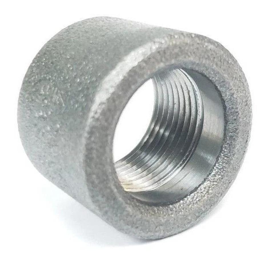 LOT OF 3 NEW GRAINGER 1MNB7 HALF COUPLINGS FNPT, 3/4'' PIPE SIZE