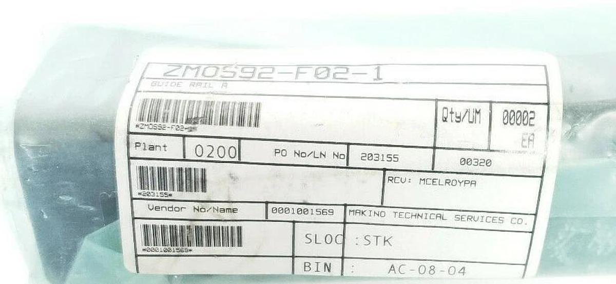 NEW MAKINO ZMOS92-F02-1 GUIDE RAIL YS3C64-0201 ZMOS92F021