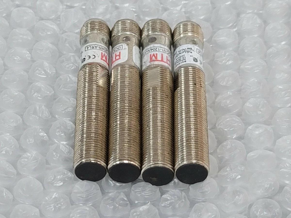 Used (4) HTM ELECTRONICS OCN1-1204N-ARL4 EXTENDED RANGE PROXIMITY SENSORS 10-30VDC