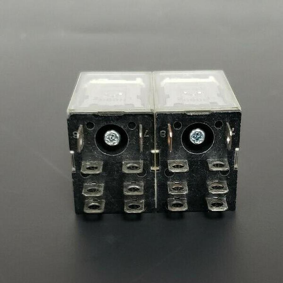Used LOT OF 2 OMRON LY2N 24VDC RELAYS 1/2HP 120VAC 12A 240VAC