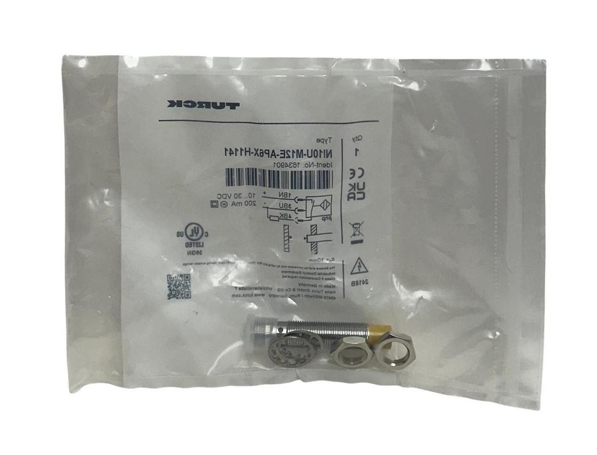 Used TURCK NI10U-M12E-AP6X-H1141 / 1634901 INDUCTIVE SENSOR UPROX 10-30VDC 200mA NSFS