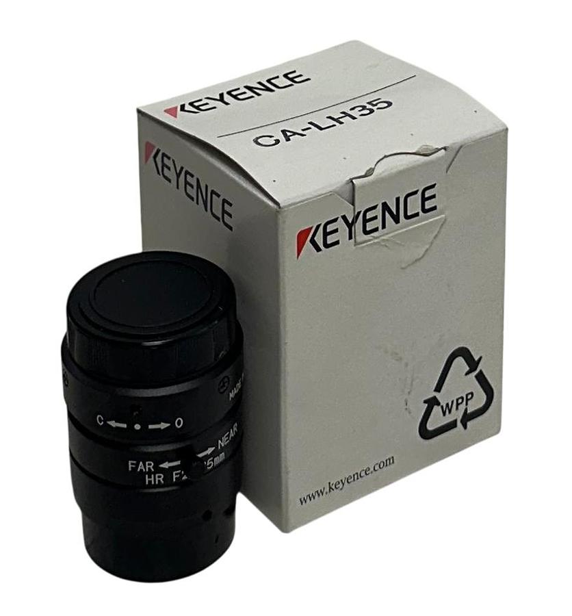 Used KEYENCE CA-LH35 / CALH35 HIGH-RESOLUTION LENS 35mm LOW-DISTORTION NSMP