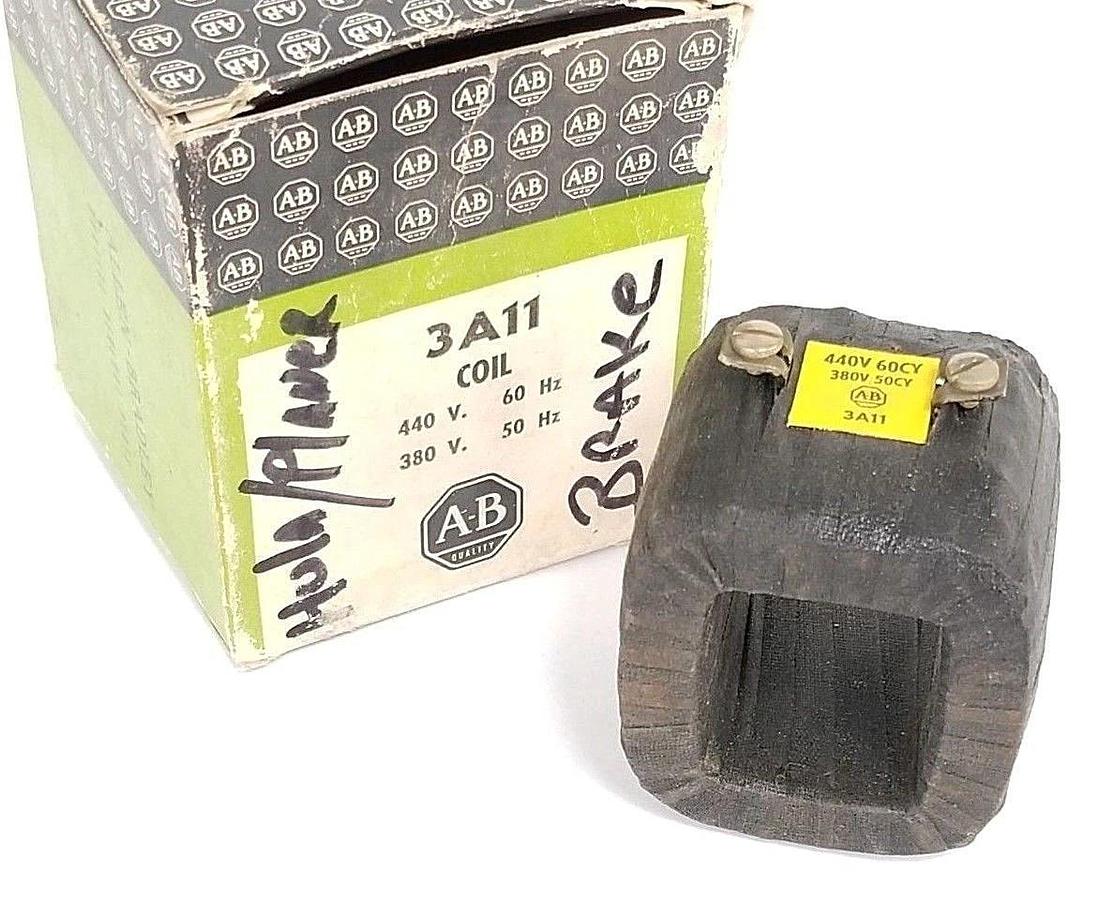 Used NIB ALLEN BRADLEY 3A11 MAGNETIC STARTER COIL 380-440V 50-60HZ