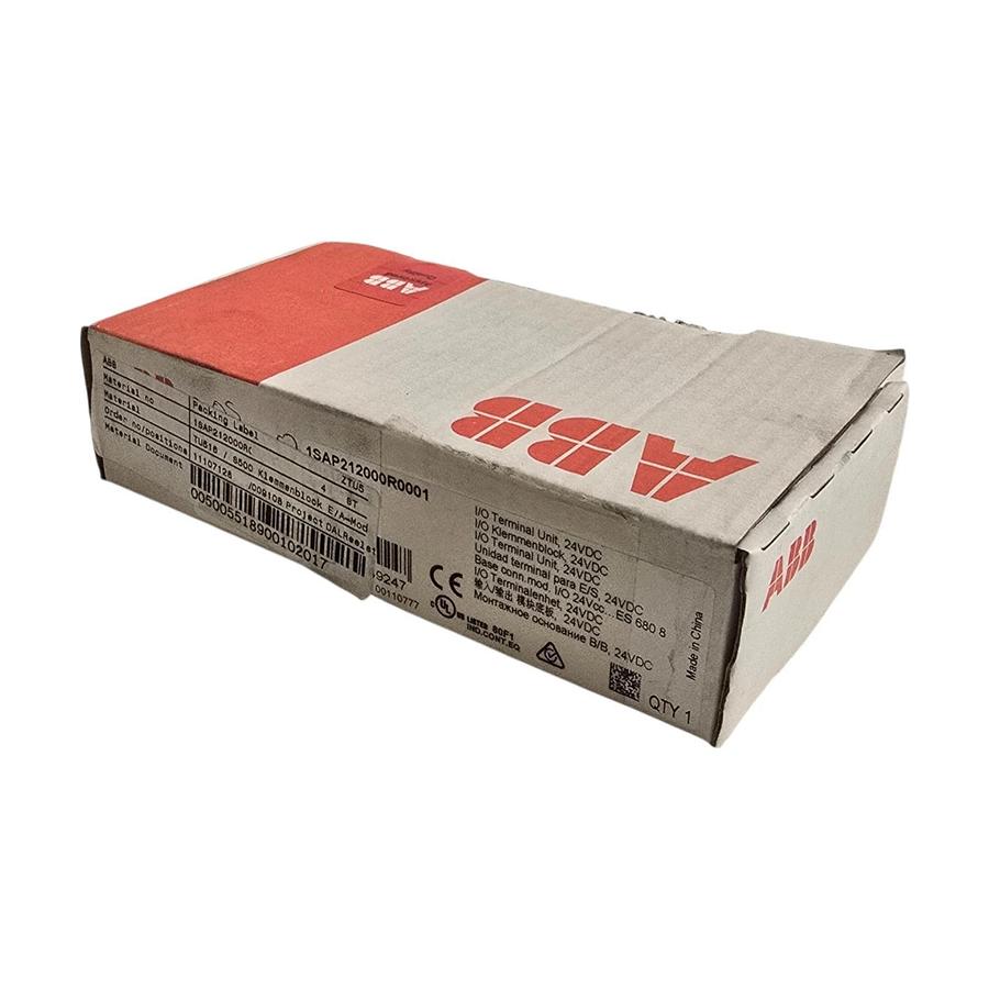 ABB TU516 B9 1SAP212000R0001 S500 I/O Terminal Unit for Analog & 24VDC I/O NSMP