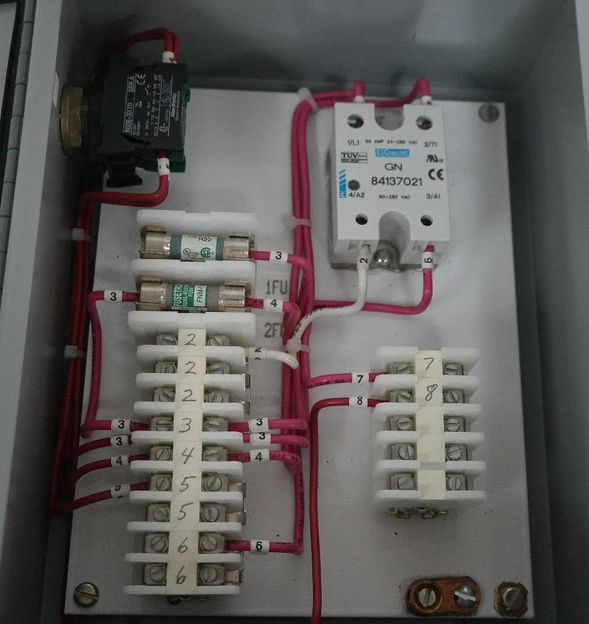 Used MOORFEED CORP. 441026 CONTROL PANEL A-1008CH ENCLOSURE