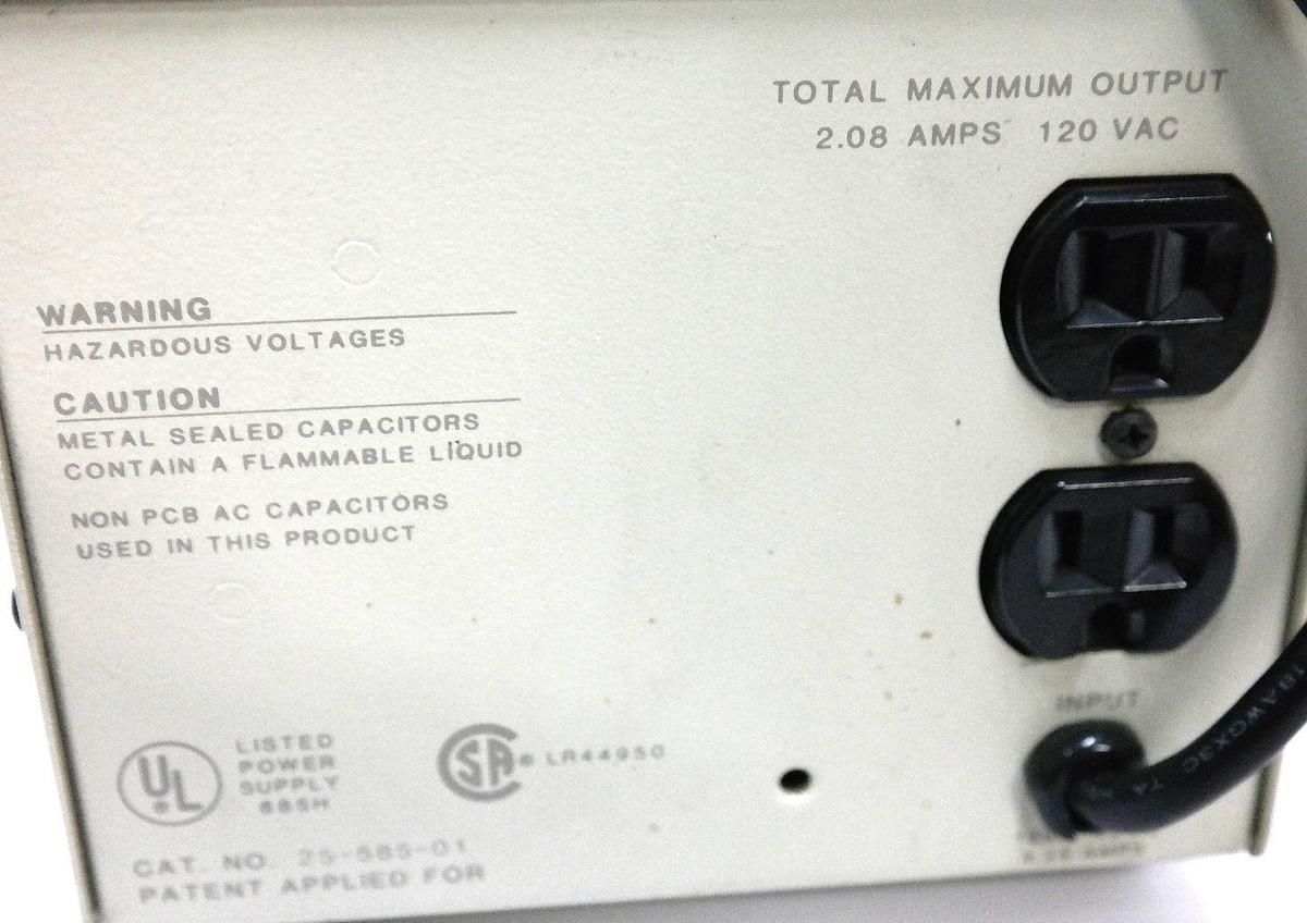 Used SOLA ELECTRIC 25-585-01 POWER SUPPLY MCR 250 2.08AMP 120VAC