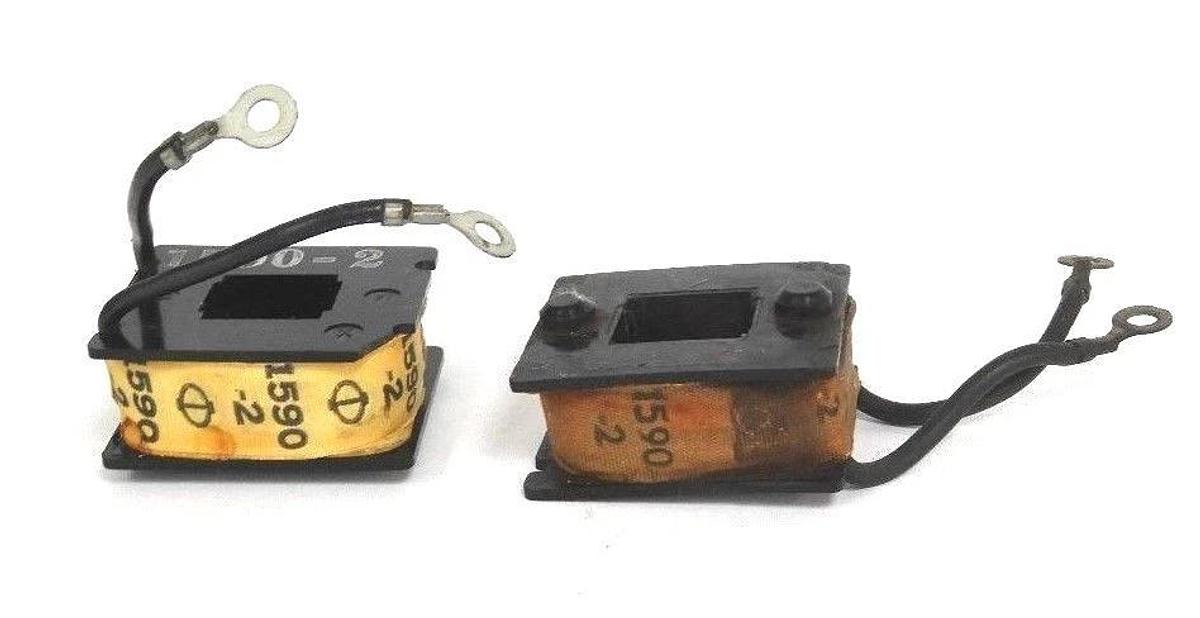 Used LOT OF 2 CUTLER-HAMMER 9-1590-2 MAGNET COILS 915902, 1590-2