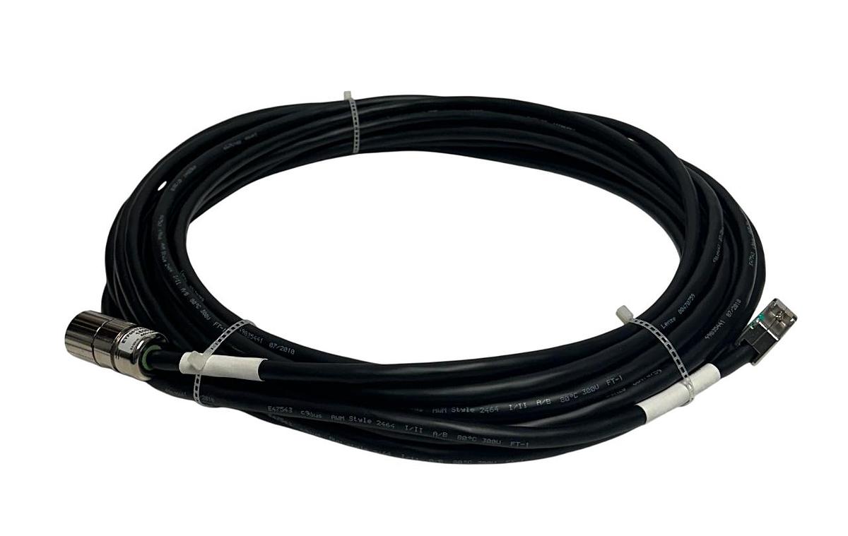 Used LENZE EYF0017A0150F01S01 / 15052208 RESOLVER FEEDBACK CABLE 15M OEM BLACK NSNP