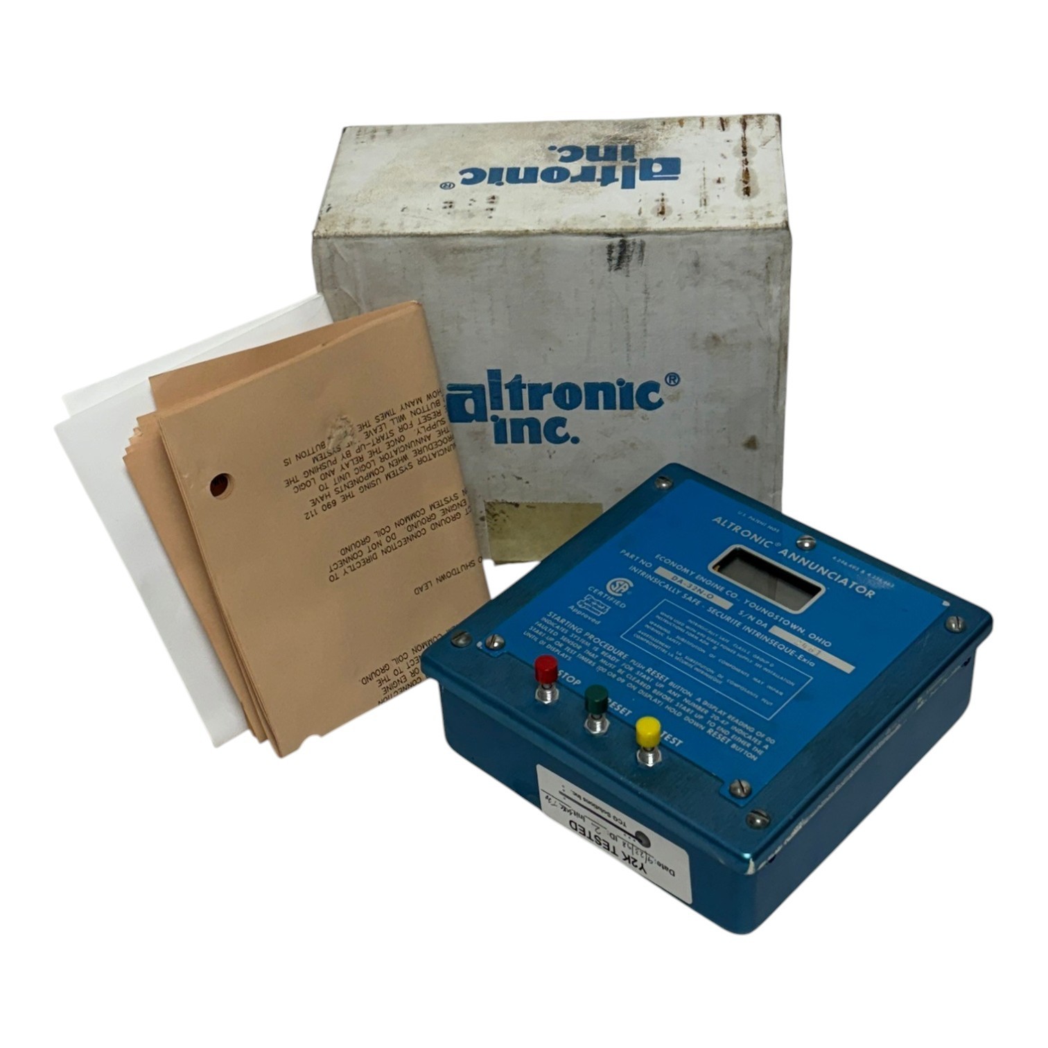 Used Altronic DA-32N-O Digital Annunciator 32-Point Intrinsically Safe Panel