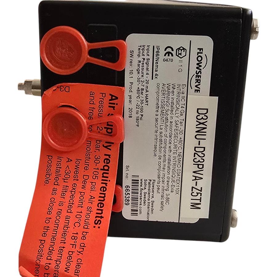 Used Flowserve PMV D3 Smart Valve Digital Positioner HART 4-20mA D3XNU-D23PVA-Z5TM