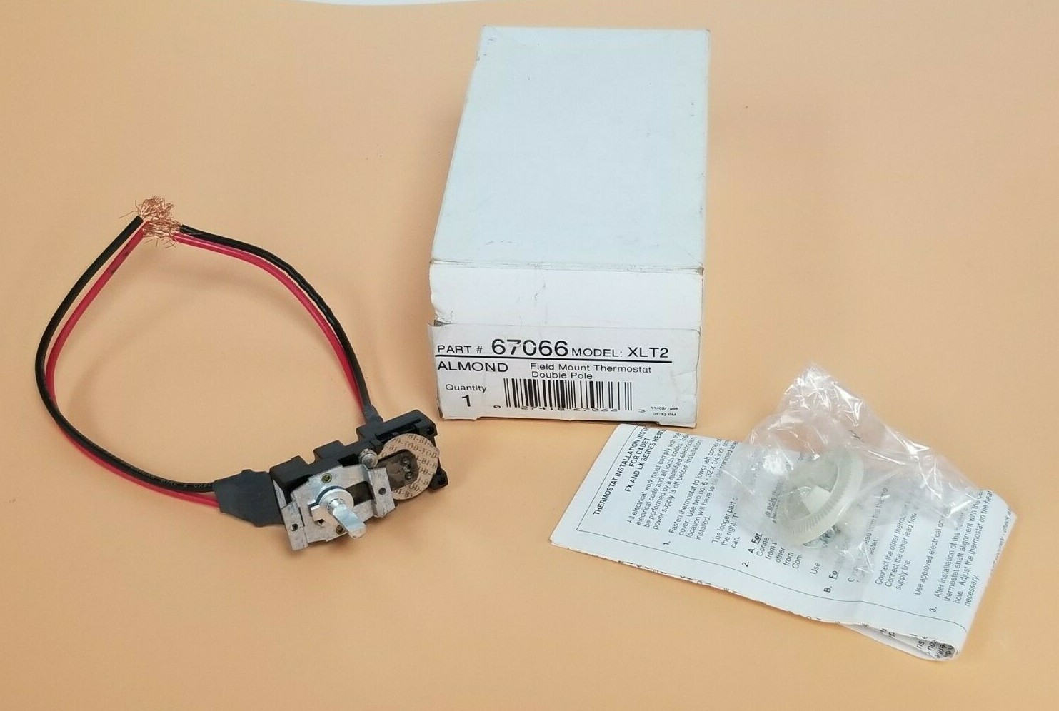 NIB CADET 67066 MODEL XLT2 FIELD MOUNT THERMOSTAT, DOUBLE POLE, 67066XLT2