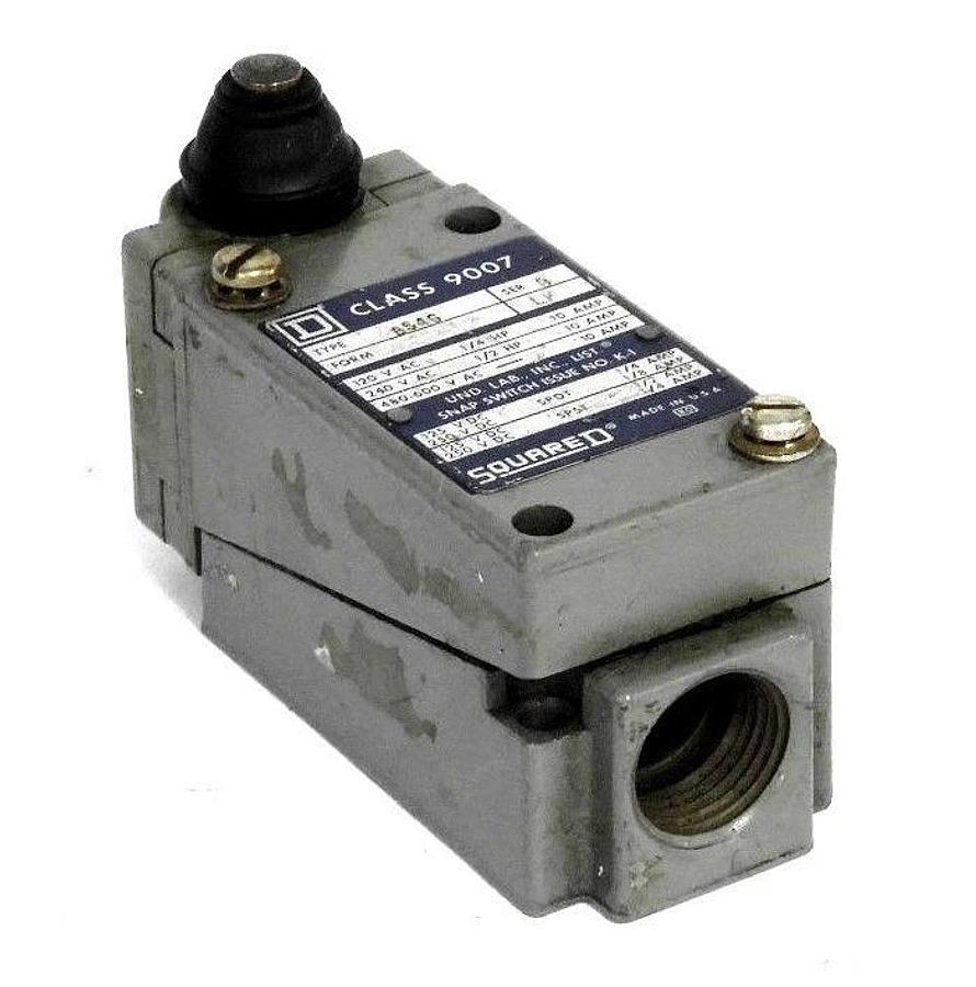 Used SQUARE D 9007-B54G SER. B LIMIT SWITCH 9007B54G