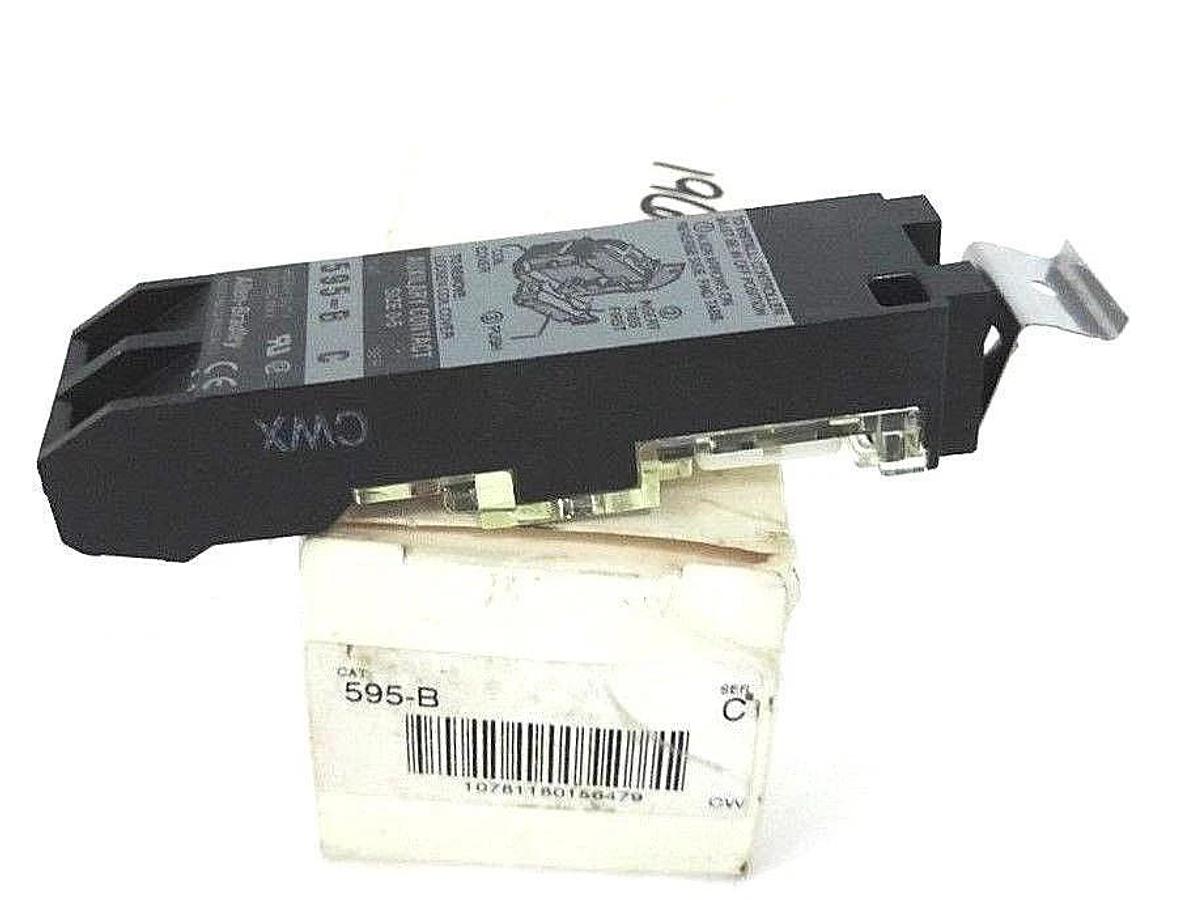 Used NIB ALLEN BRADLEY 595-B AUXILIARY CONTACT SER. C, 1NC FOR NEMA SIZES 0-5, 595B