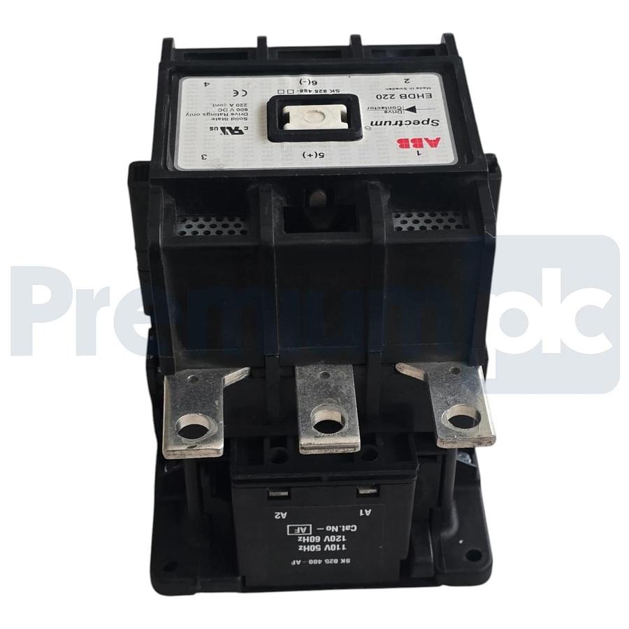 Used ABB EHDB220-21-11 DC Drive Contactor SK825485-AF EHDB220C-1L 110V/120V Coil XLNT