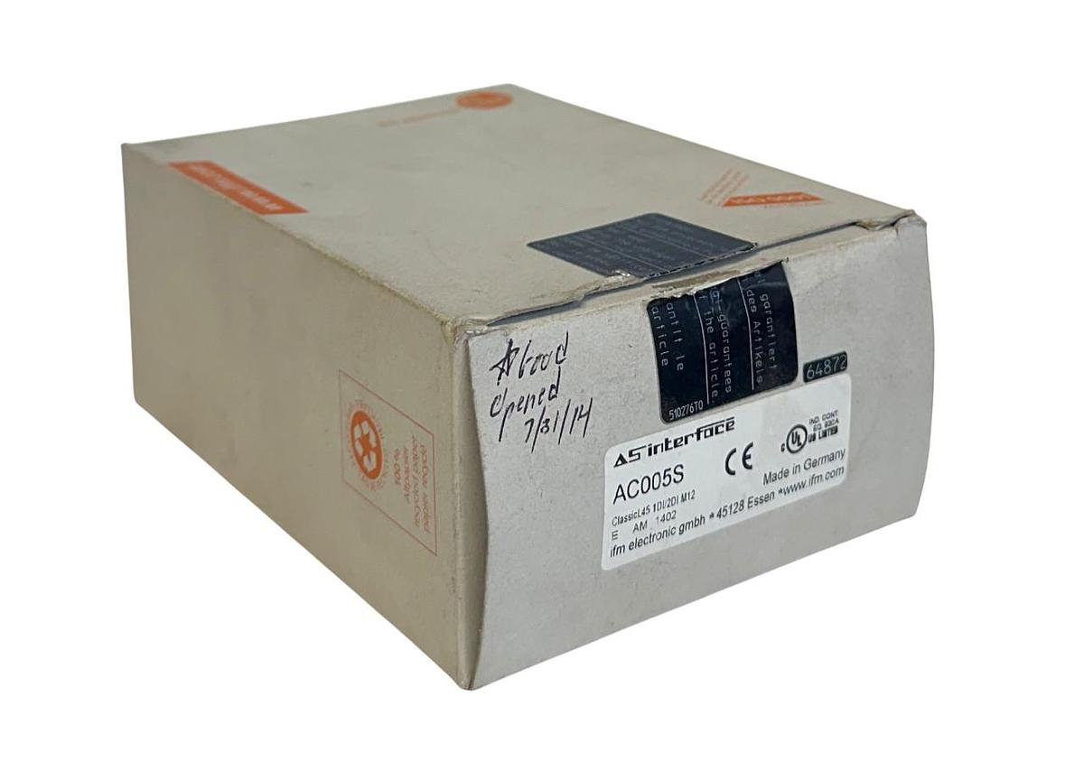 IFM ClassicL45 1DI/2DI M12 / AC005S ClassicLine AS INTERFACE BUS MODULE NSMP