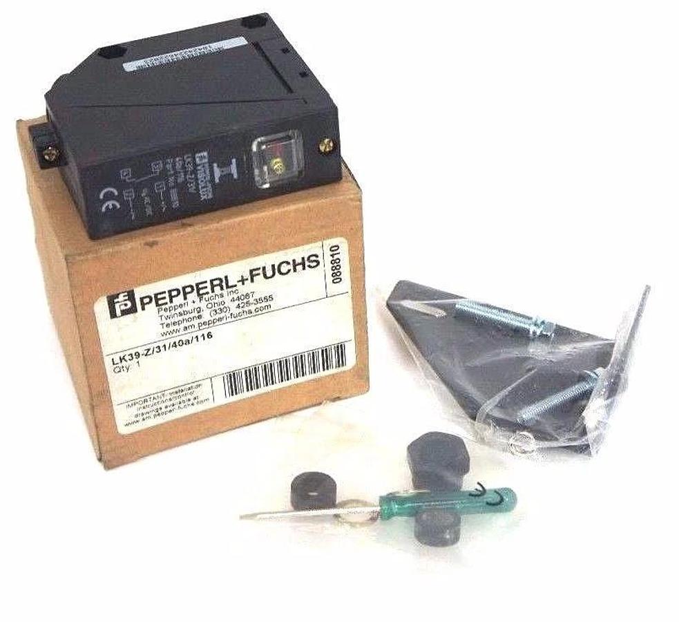 Used NIB PEPPERL FUCHS LK39-Z/31/40A/116 PHOTO AUTOMATION SENSOR P/N 88810