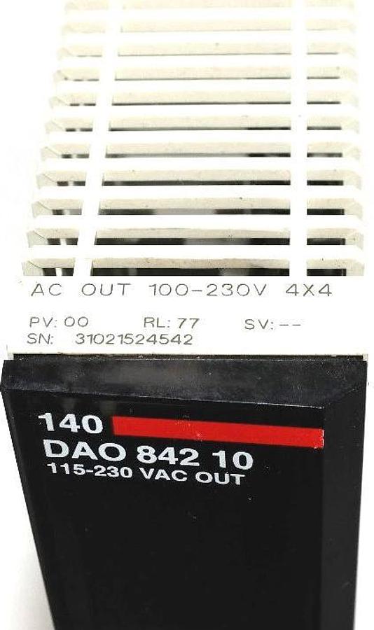 Used AEG SCHNEIDER AUTOMATION 140DAO84210 OUTPUT MODULE 140-DAO-842-10