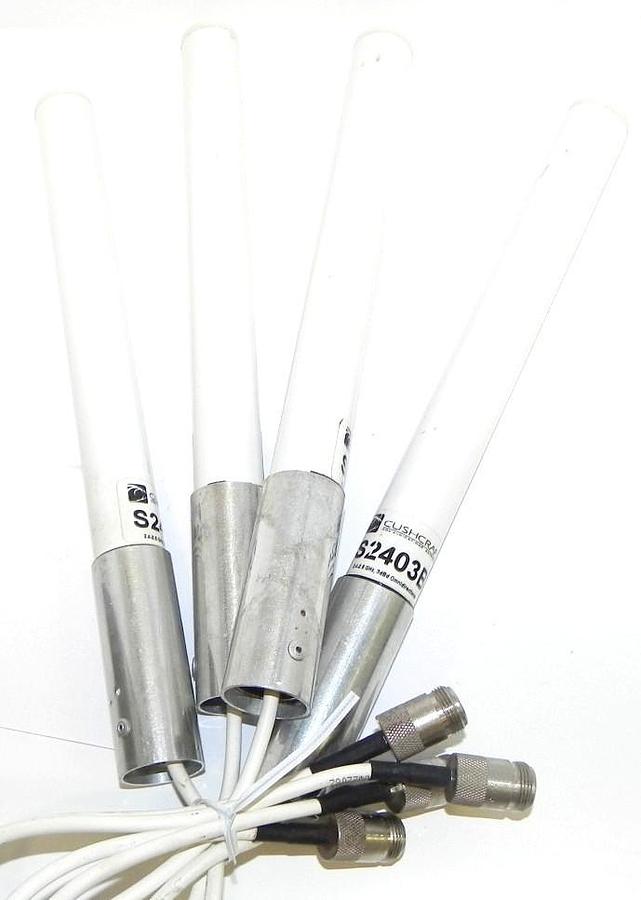 Used LOT OF 4 CUSHCRAFT S2403B OMNI-DIRECTIONAL ANTENNA 2.4 -2.5 GHz 3dBd