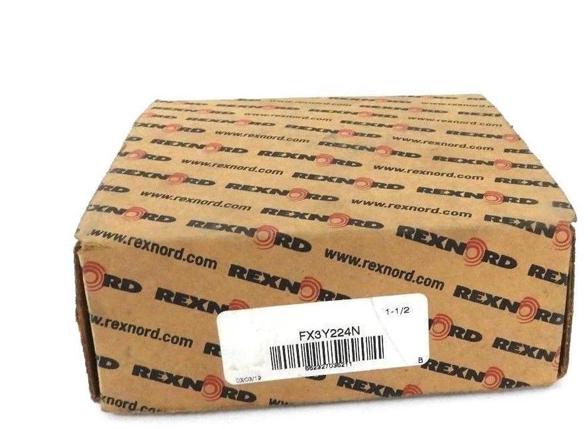 Used NIB REXNORD FX3Y224N BEARING FLANGE MOUNT 2BOLT 1-1/2IN BORE