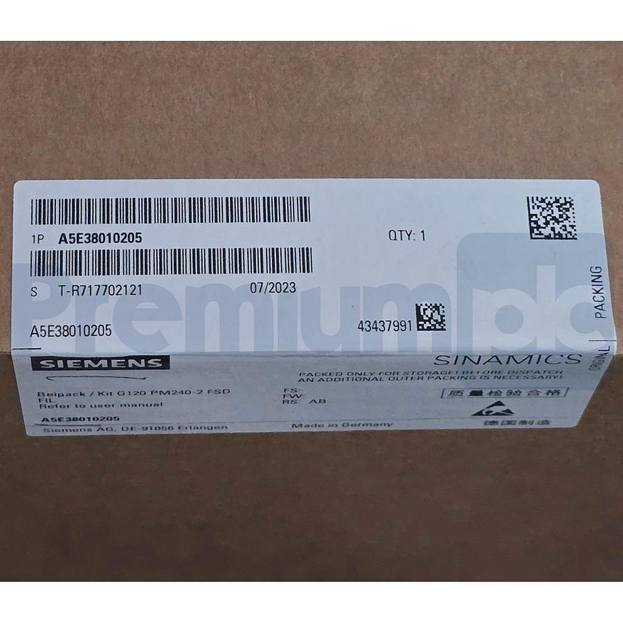 Used Siemens 6SL3210-1KE27-0AF1 Sinamics G120C Power Module 3Ph 37kW 50HP NSMP (read)