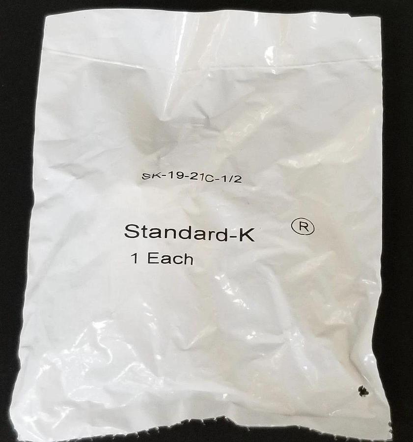 Used NEW STANDARD-K CONNECTOR SK-19-21C-1/2, STD-K 19C 16# ST PLUG SKT