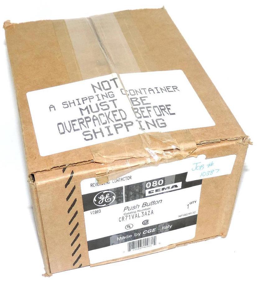 Used NIB GENERAL ELECTRIC CR71VAL3AZA MAGNETIC CONTACTOR REVERSER