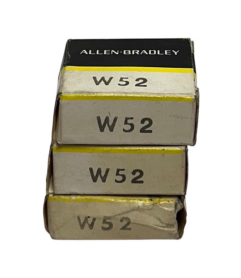 Used 3 ALLEN BRADLEY W52 HEATER ELEMENTS TYPE W / W SERIES BULLETIN 500 STARTERS NSMP