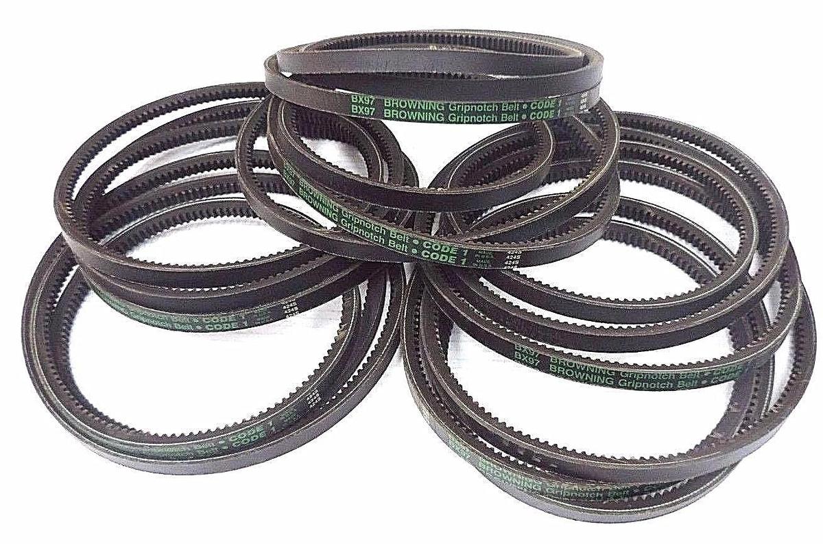 Used LOT OF 6 NEW BROWNING BX97 GRIPNOTCH BELTS 21/32'' X 100''