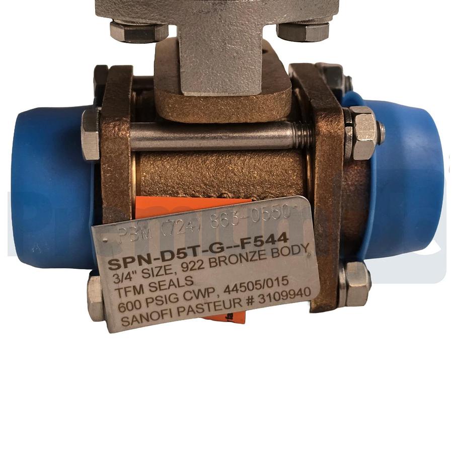 PBM PAVBL453S-0063 Actuator 3/4" Bronze Valve w/ StoneL Onyx ON922 DNet Monitor