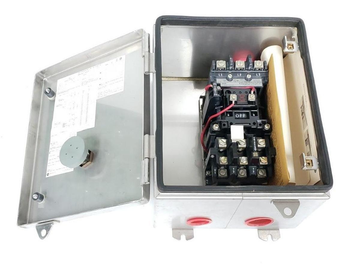 Used NEW ALLEN BRADLEY 509-BCD MAGNETIC MOTOR CONTROLLER W/ 509-BOD SER. B STARTER