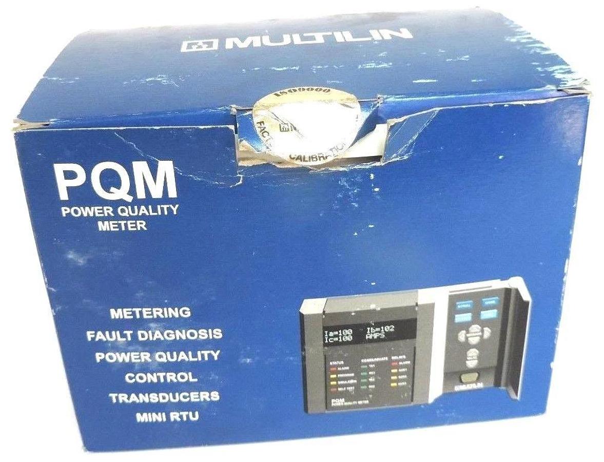 Used NIB GE MULTILIN PQM POWER QUALITY METER VERSION: 301.000 W/ PC SOFTWARE