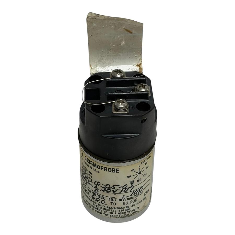 Used Bently Nevada 16699-10-05-03 Velocity Seismoprobe Vibration Transducer 0 Deg