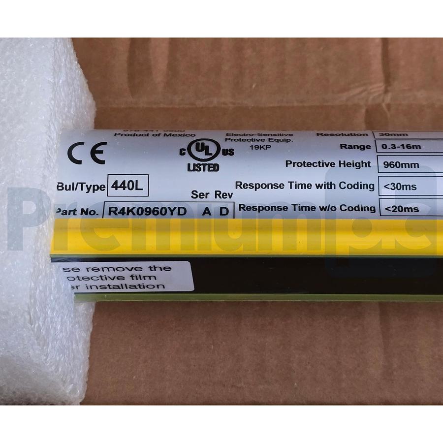 Used Allen-Bradley 440L-R4K0960YD /A GuardShield Safety Light Curtain Receiver NSMP