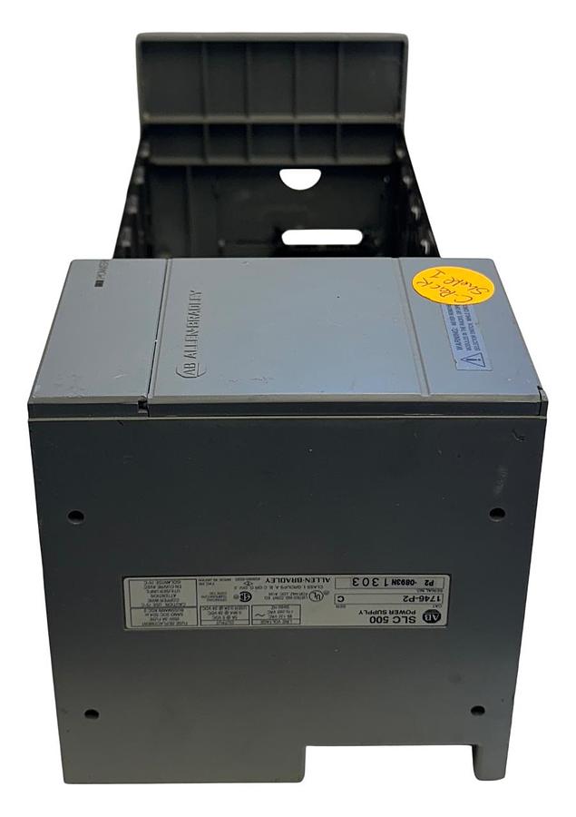 Used ALLEN BRADLEY 1746-P2 /C SLC 500 POWER SUPPLY W/ 1746-A7 /A SLOT RACK 7SLOT USNP
