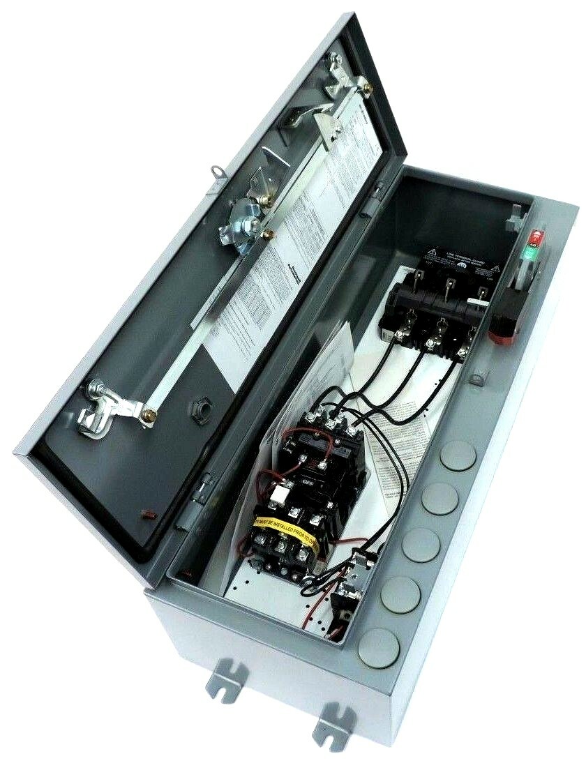 Used NIB ALLEN BRADLEY 512-BJB-6P STARTER W/DISCONNECT SWITCH SER 1 REV 6-22 512BJB6P