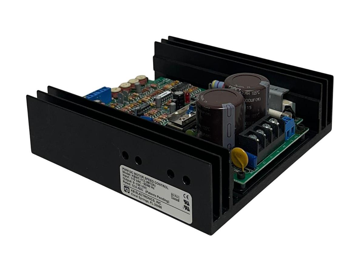 Used KB ELECTRONICS KBWT-112 ( 8612A ) PWM DC MOTOR SPEED CONTROL 115VAC INPUT NSPI