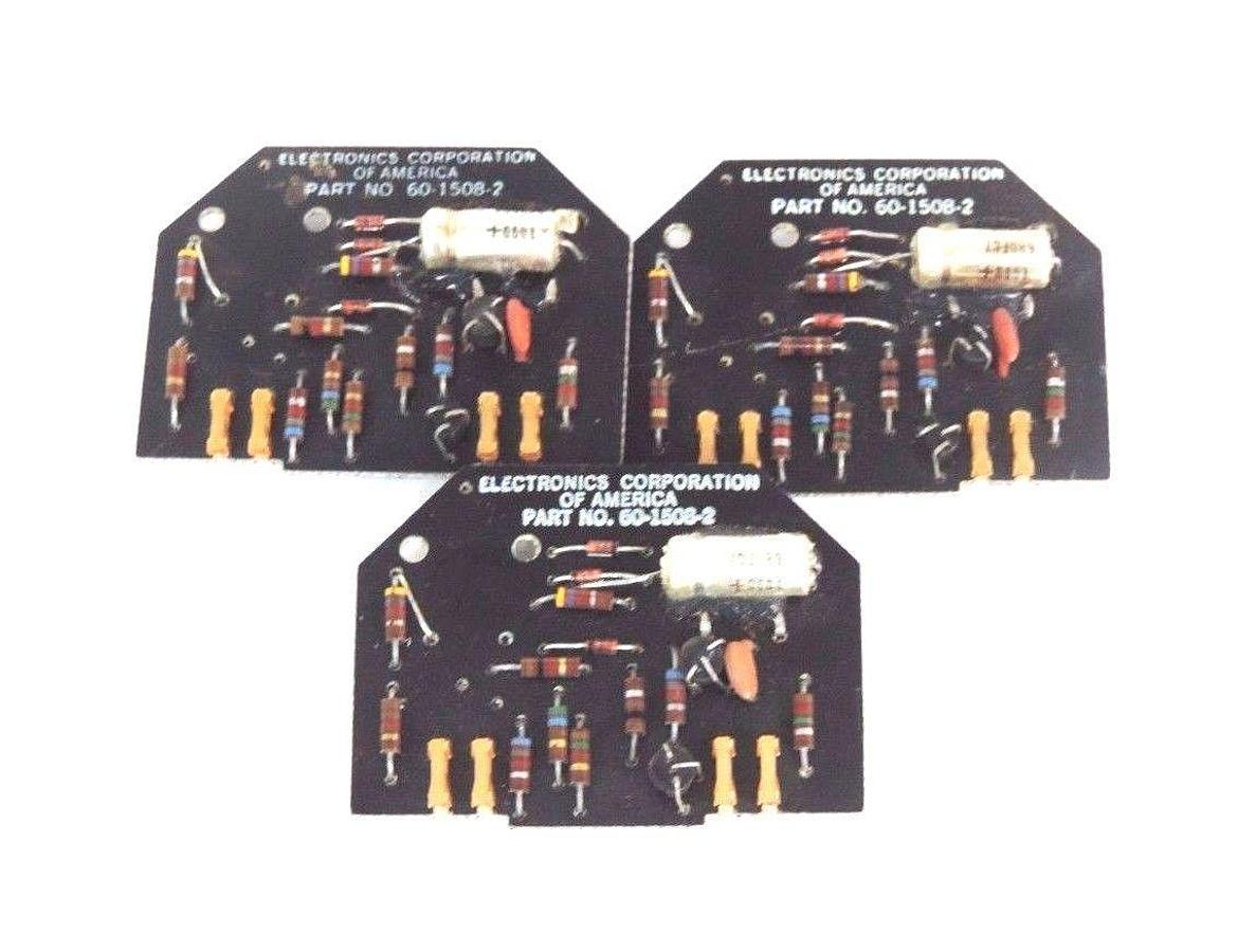 Used LOT OF 3 ELECTRONICS CORPORATION OF AMERICA 60-1508-2 TIMING MODULES 6015082
