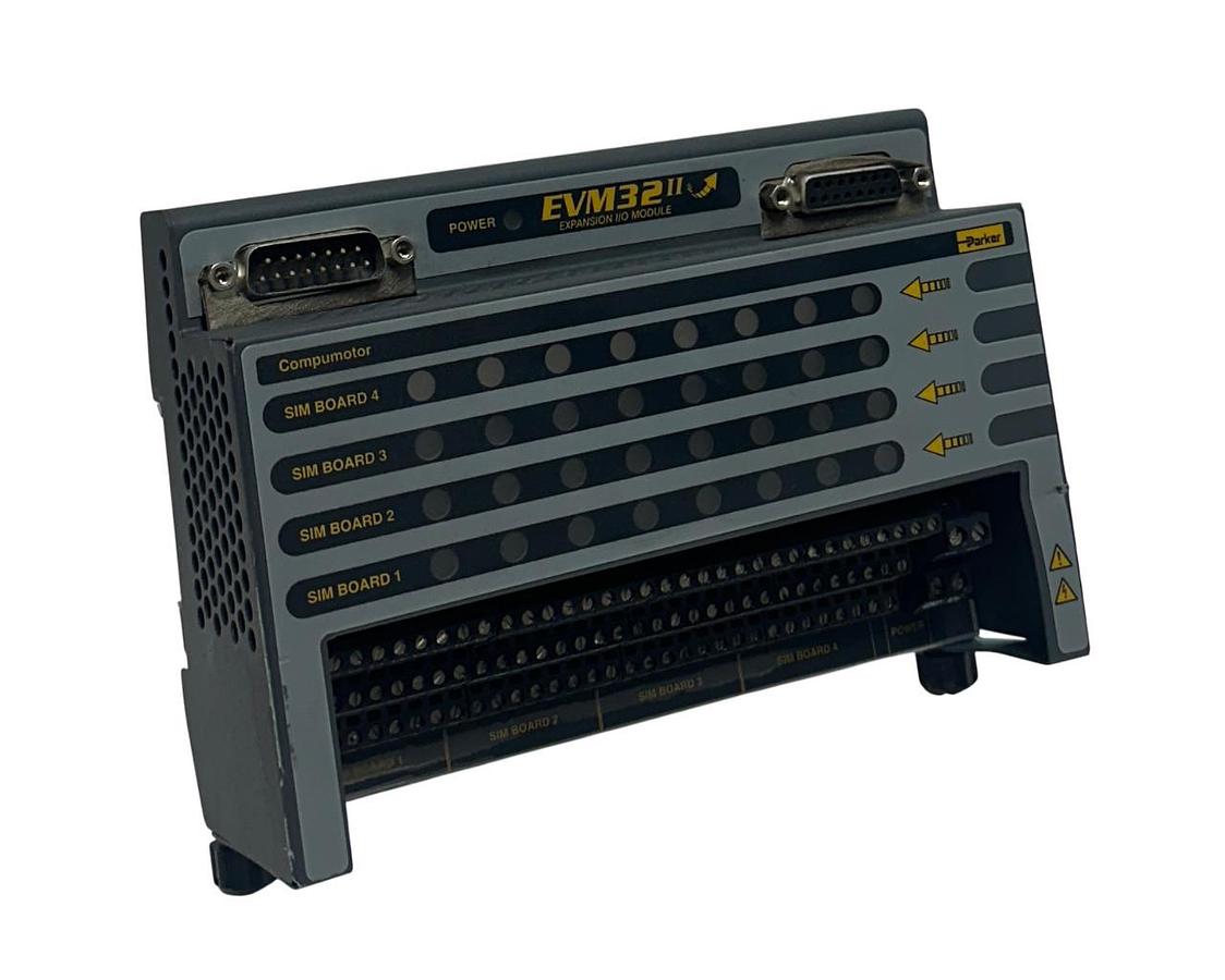 Used PARKER EVM32-II / EVM32II Compumotor EXPANSION I/O MODULE ANALOG USNP *DENTED
