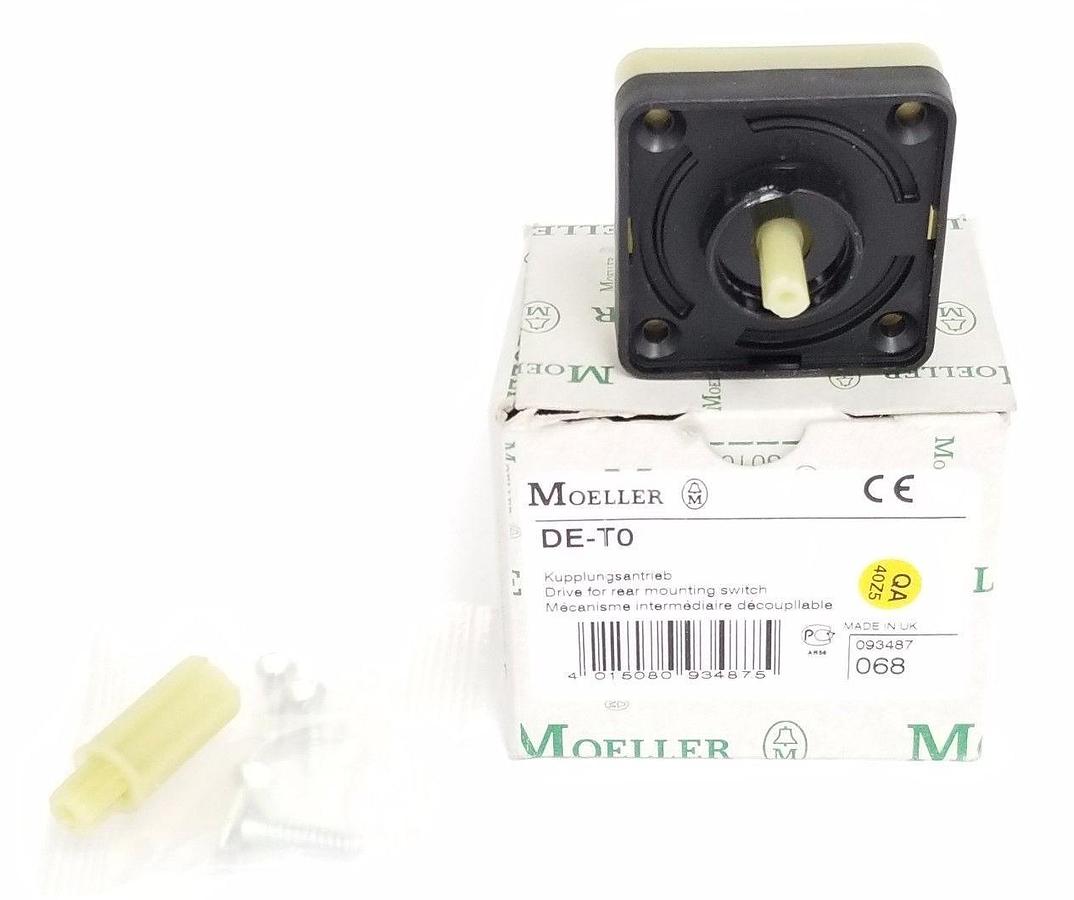 Used NIB MOELLER DE-T0 DRIVE FOR REAR MOUNTING SWITCH DET0