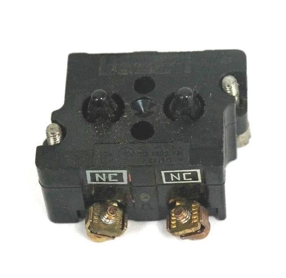 NIB CUTLER-HAMMER 10250T3 CONTACT BLOCK 600VAC, 2 N.C.