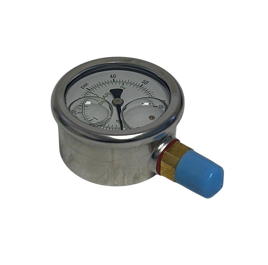 Used 3 SERFILCO SER606-2 / SER6062 LIQUID FILLED PRESSURE GAUGES 2'' 0-60PSI NSMP