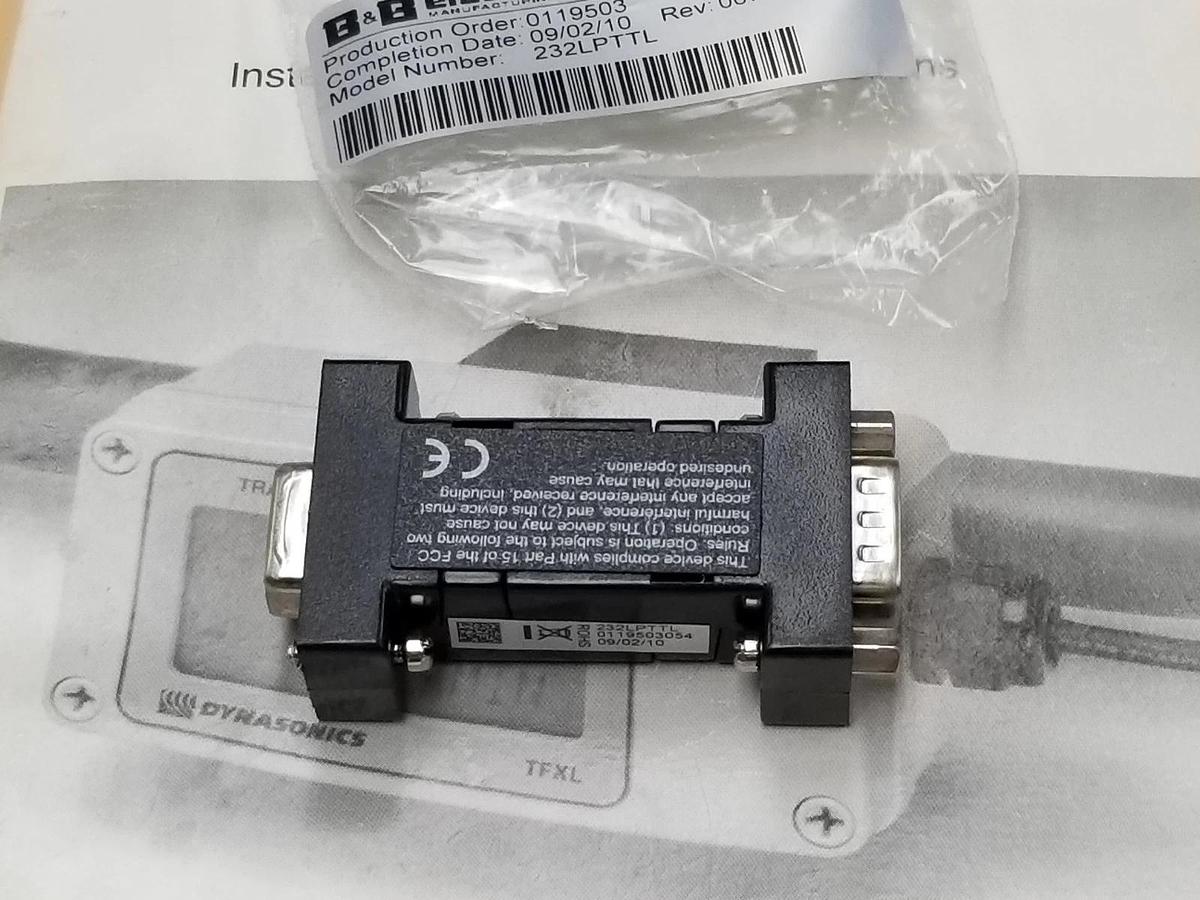 Used DYNASONICS MODEL TFXL FLOW METER BOARD & READOUT KIT 3809 0110 D020-1045-XXX