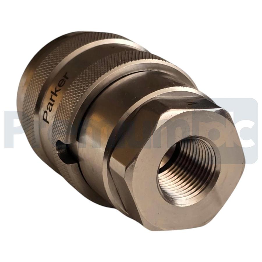 Parker SH71-3C6-6FVSL Snap-tite 71 High-Pressure S/S Female Quick Coupler 3/8-18