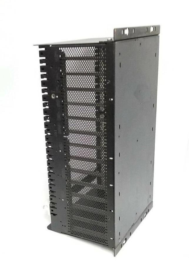 Used HONEYWELL 620-0090 12-SLOT PROCESSOR RACK ASSEMBLY 6200090 W/ 620-0049 BACKPLANE
