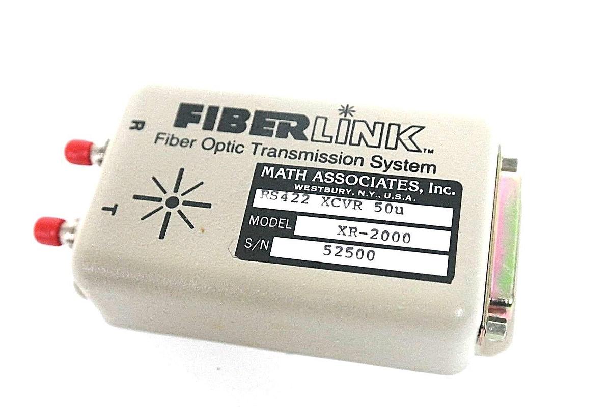 Used FIBER LINK XR-2000 FIBER OPTIC TRANSMISSION SYSTEM RS422 XCVR 50u, XR2000