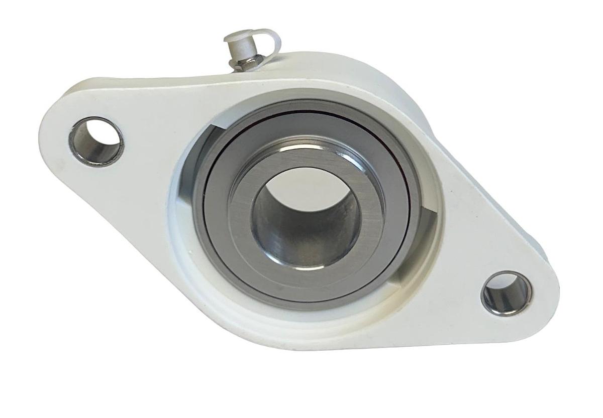 Used NEW PTI SUCTFL207-20 / SUCTFL20720 THERMOPLASTIC 2-BOLT FLANGE BEARING 1-1/4''